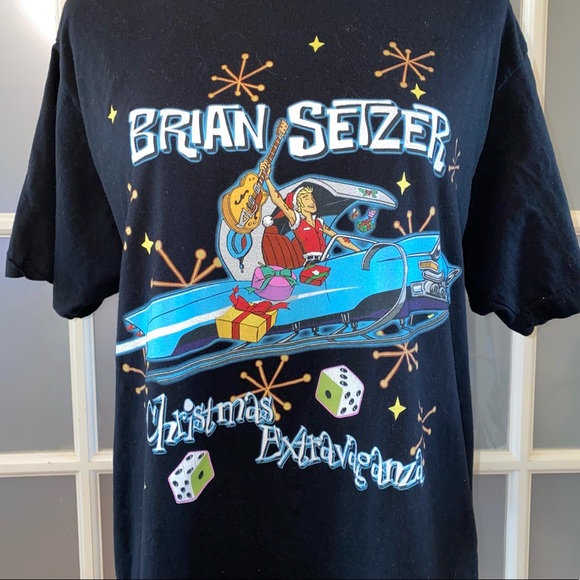 GUC Men’s size Large Brian Setzer 2007 Tour T-shirt - Picture 2 of 15